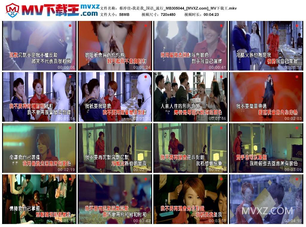 蔡淳佳-我是我_国语_流行_MB305044